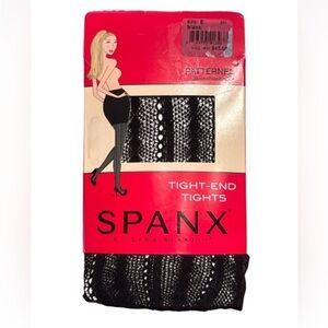 Spanx by Sara Blakely patterned Tight End tights Black Size E